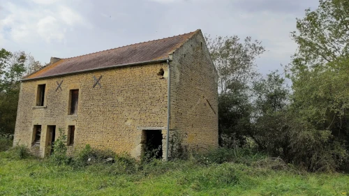 Photo du pignon existant de la grange